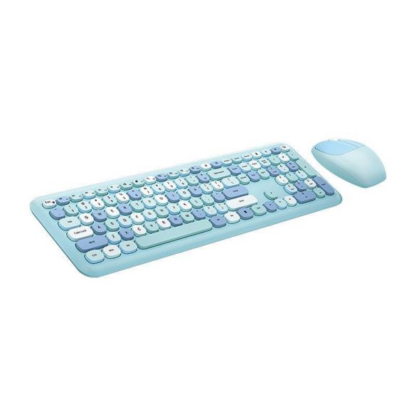 Set tastatură + mouse wireless MOFII 666 2.4G (albastru)