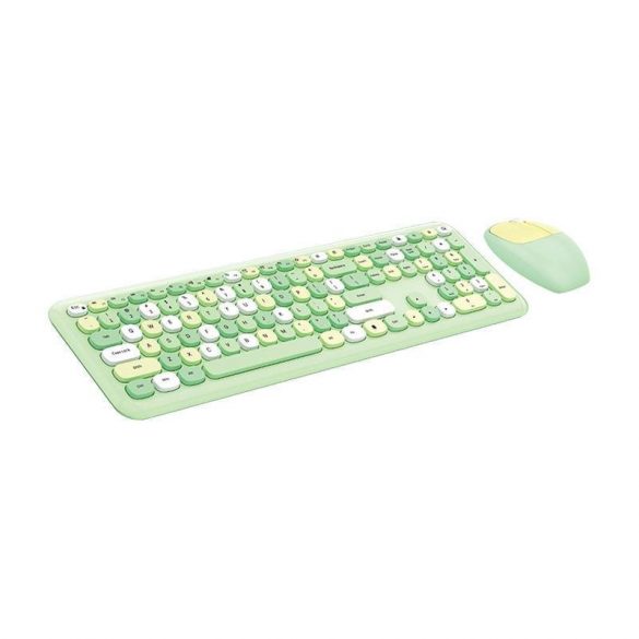 Set tastatură + mouse wireless MOFII 666 2.4G (verde)