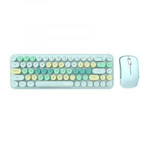 Set tastatură + mouse fără fir MOFII Bean 2.4G (verde)