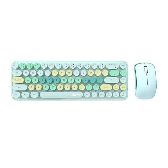 Set tastatură + mouse fără fir MOFII Bean 2.4G (verde)