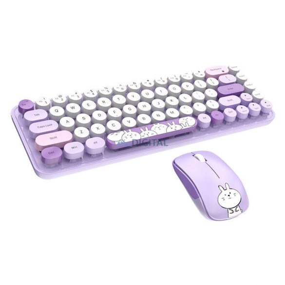 MOFII tastatură+mouse fără fir iBean Pro New 2.4G (violet)