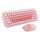 MOFII Candy New 2.4G Wireless Keyboard + Mouse Set (roz)