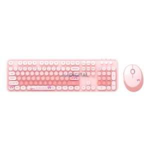 MOFII Dulce nou 2.4G tastatura wireless + mouse set (roz)