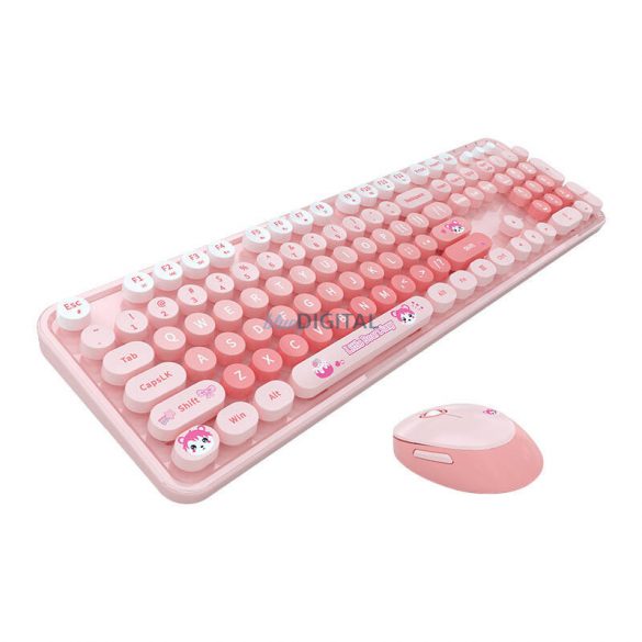 MOFII Dulce nou 2.4G tastatura wireless + mouse set (roz)