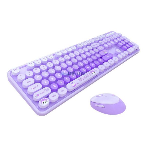 MOFII Dulce nou 2.4G tastatura wireless + mouse set (violet)