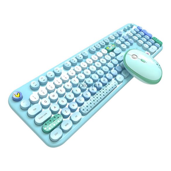 MOFII Lovely 2.4G set tastatură + mouse fără fir (albastru)