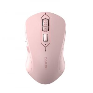 Mouse fără fir Dareu LM115G 2.4G 800-1600 DP (roz)