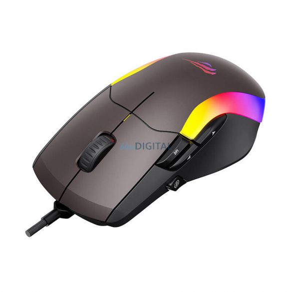 Mouse pentru jocuri Havit MS959S RGB (maro)