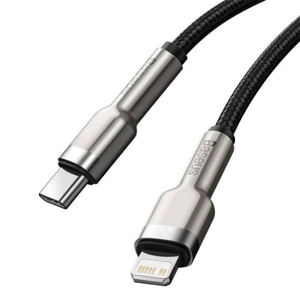 Cablu USB-C pentru Lightning Baseus Cafule PD 20W 0,25 m (negru)