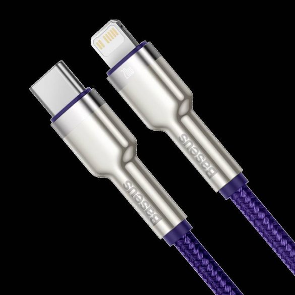 Cablu USB-C pentru Lightning Baseus Cafule, PD, 20W, 1m (Violet)