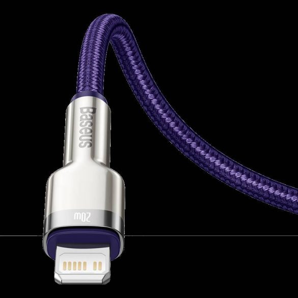 Cablu USB-C pentru Lightning Baseus Cafule, PD, 20W, 1m (Violet)