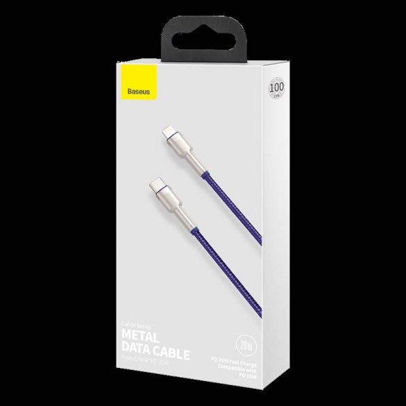 Cablu USB-C pentru Lightning Baseus Cafule, PD, 20W, 1m (Violet)