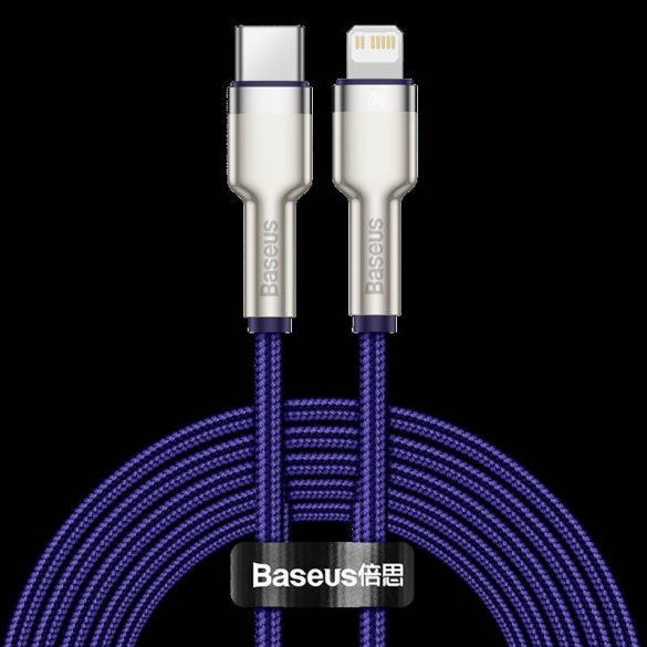 Cablu USB-C Lightning Baseus Cafule, 20W, 2m (violet)