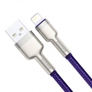 Cablu USB pentru Lightning Baseus Cafule 2.4A 1m (Violet)