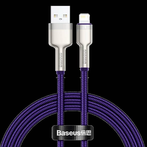 Cablu USB pentru Lightning Baseus Cafule 2.4A 1m (Violet)