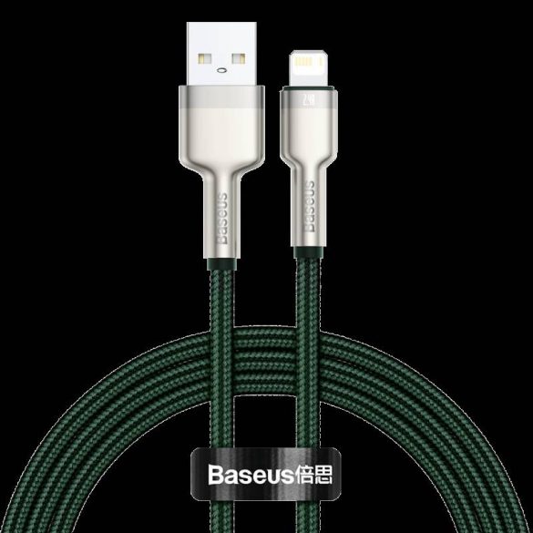 Cablu USB pentru Lightning Baseus Cafule, 2.4A, 1m (verde)