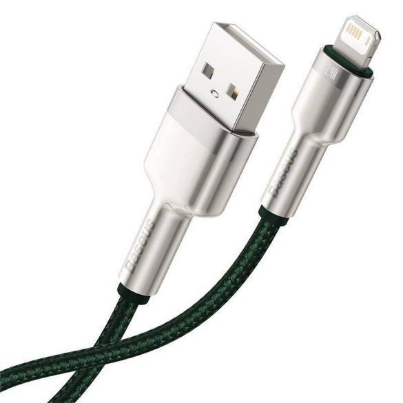 Cablu USB pentru Lightning Baseus Cafule, 2.4A, 1m (verde)