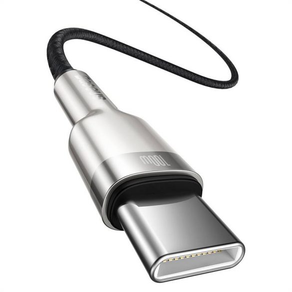 Cablu USB-C la USB-C Baseus Cafule, 100 W, 1 m (negru)