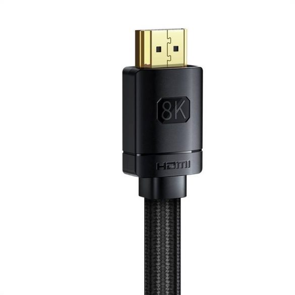 Cablu HDMI 2.1 Baseus High Definition Series, 8K 60Hz, 3D, HDR, 48Gbps, 2m (negru)