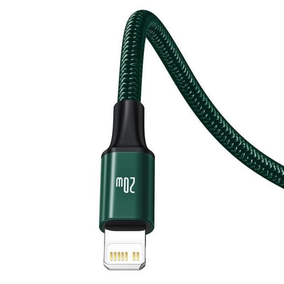 Cablu USB-C 3 în 1 Baseus Rapid Series, micro USB / Lightning / USB-C, 20 W, 1,5 m (verde)