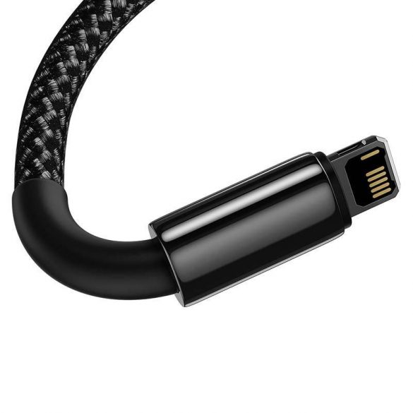 Baseus Tungsten Gold USB-A - Cablu Lightning, 2,4 A, 1 m (negru)