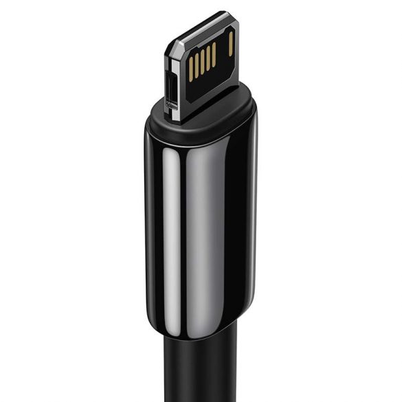 Baseus Tungsten Gold USB-A - Cablu Lightning, 2,4 A, 1 m (negru)