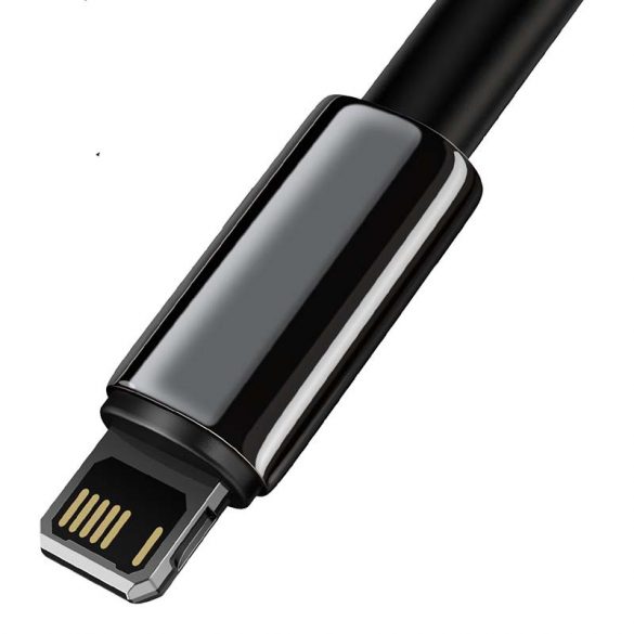 Baseus Tungsten Gold USB-A - Cablu Lightning, 2,4 A, 1 m (negru)