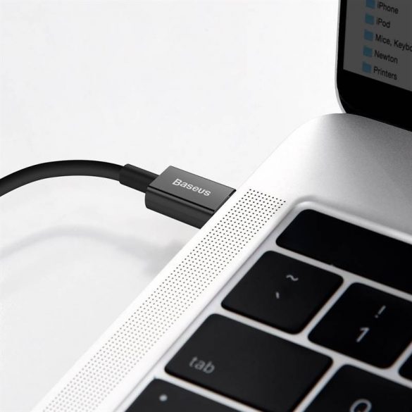 Baseus Superior USB-C - Cablu Lightning, 20 W, PD, 2 m (negru)