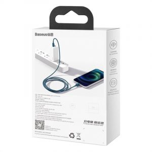 Cablu USB-C pentru seria Lightning Baseus Superior, 20W, PD, 2m (albastru)