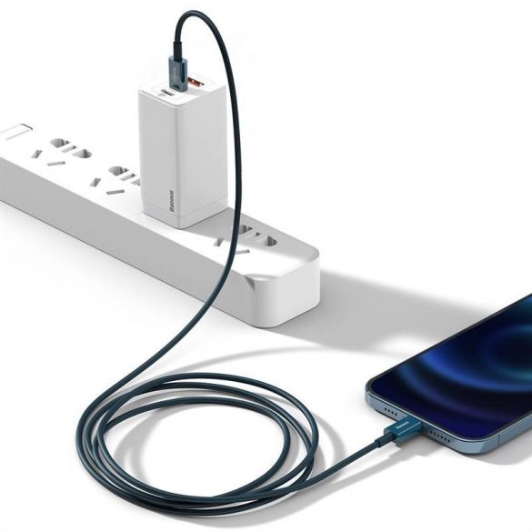 Cablu USB-C pentru seria Lightning Baseus Superior, 20W, PD, 2m (albastru)