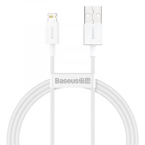 Cablu USB pentru Lightning Baseus Superior Series 2.4A 1m (alb)