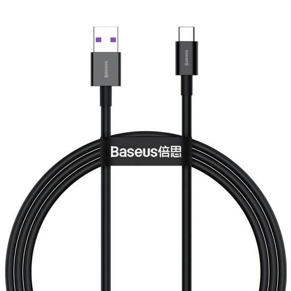 Cablu USB-USB-C Baseus Superior Series 66W 1m (negru)