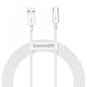 Cablu USB-USB-C Baseus Superior Series 66W 2m (alb)