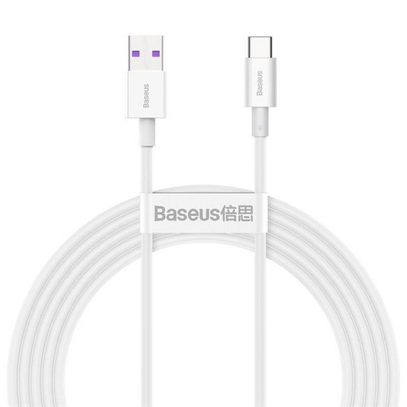 Cablu USB-USB-C Baseus Superior Series 66W 2m (alb)