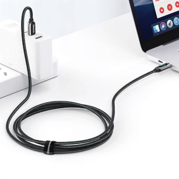 USB-C - Cablu de afișare USB-C Baseus, sursă de alimentare, 100 W, 1 m (negru)