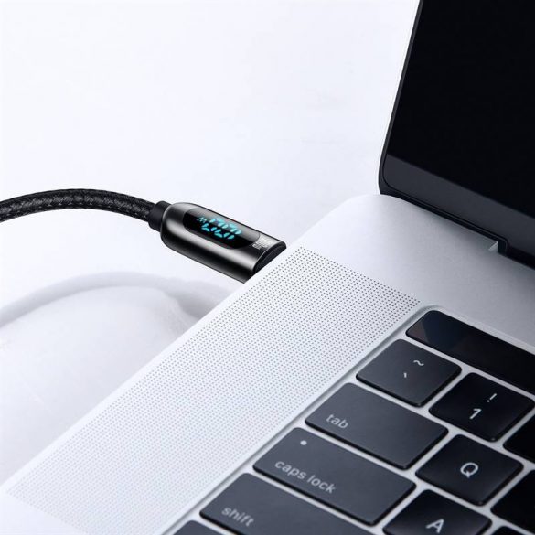 USB-C - Cablu de afișare USB-C Baseus, sursă de alimentare, 100 W, 1 m (negru)