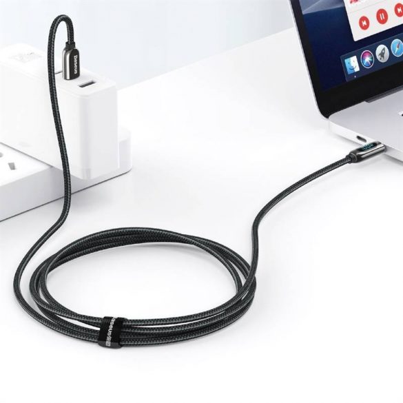 USB-C - cablu USB-C pentru afișaj Baseus, 100 W, 2 m (negru)