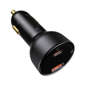 Încărcător auto USB Baseus Superme, USB-C, 100 W (negru)