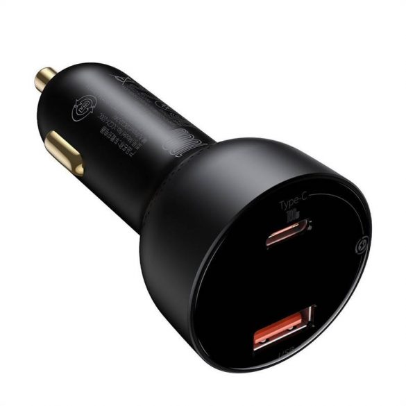 Încărcător auto USB Baseus Superme, USB-C, 100 W (negru)