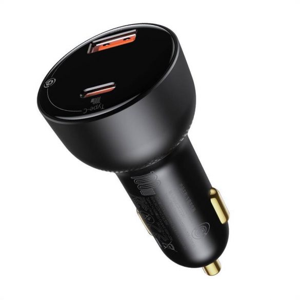 Încărcător auto USB Baseus Superme, USB-C, 100 W (negru)