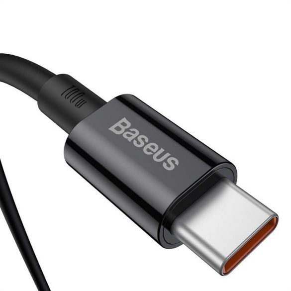 Cablu USB-C la USB-C din seria Baseus Superior, 100 W, 2 m (negru)