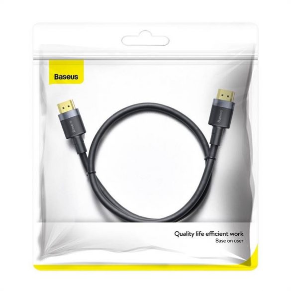 Cablu Baseus Cafule HDMI 2.0, 4K, 3D, 1 m (negru-gri)