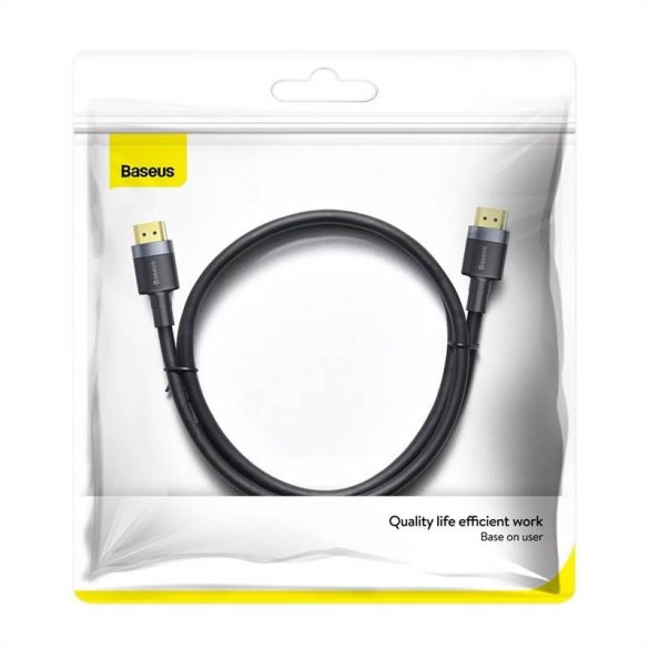 Cablu Baseus Cafule HDMI 2.0, 4K, 3D, 2 m (negru-gri)