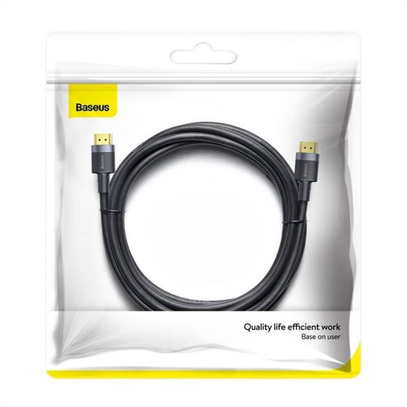 Cablu Baseus Cafule HDMI 2.0, 4K, 3D, 3 m (negru-gri)