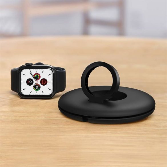 Organizator/suport pentru încărcător AppleWatch (negru)