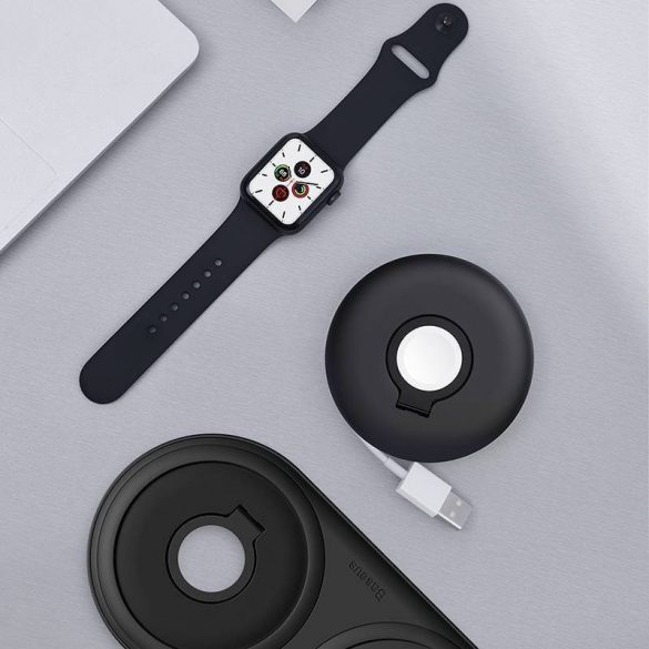 Organizator/suport pentru încărcător AppleWatch (negru)