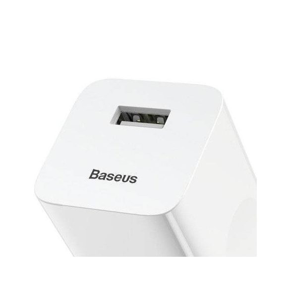 Baseus Încărcător rapid, USB, QC 3.0, 24 W (alb)