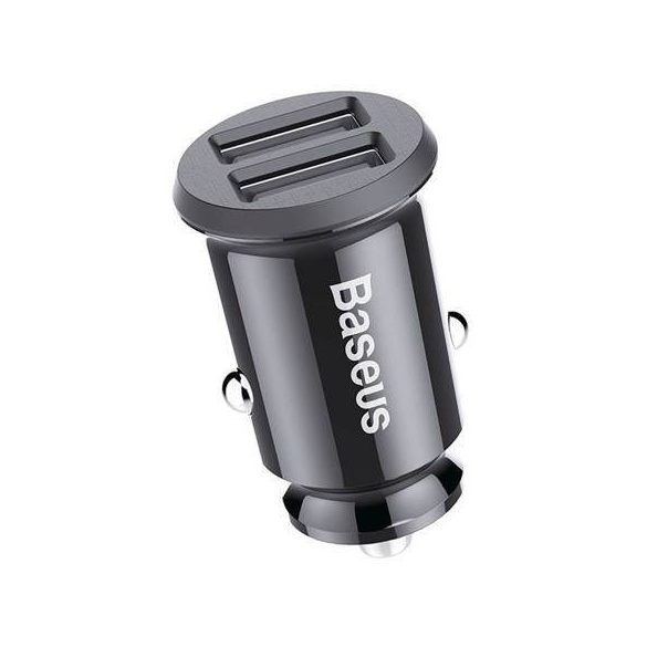 Încărcător auto Baseus Grain 2x USB 5V 3.1A (negru)