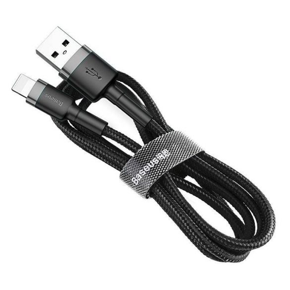 Cablu USB Baseus Cafule 2A 3m Lightning (gri-negru)