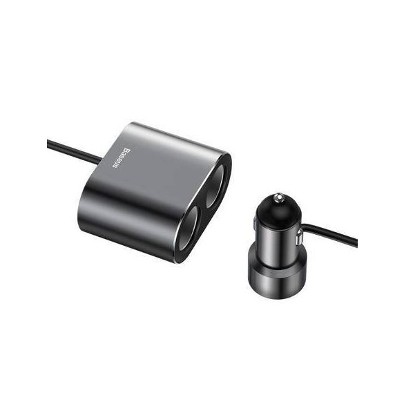 Baseus 2xUSB 3.1A 100W adaptor pentru brichetă (negru)